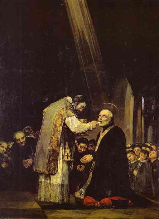 Francisco Jose de Goya Last Communion of Saint Jose de Calasanz.